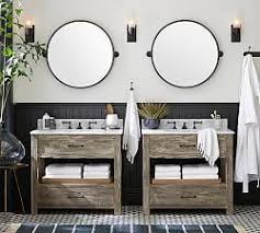 Sausalito Single Sink Vanity 36 Pottery Barn In 2020 Farmhouse Bathroom Mirrors Farmhouse Bathroom Decor Bathroom Mirror Design