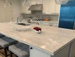 Bianca Perla Quartzite Kitchen Skokie