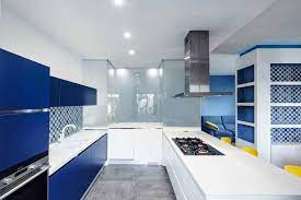 Royal blue and white kitchen cabinets. Inspiring Blue Kitchen Ideas To Renovate Your Kitchen Livinghours