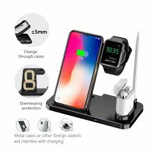 Your apple watch has a dedicated wireless charging disc of its own, and it's proprietary so there's nothing else in your wireless charger,3 in 1 fast qi wireless charging station for airpods,wireless charging stand f… 4 In 1 Smart Wireless Charger Station Apple Watch Airpods Pencil Charging Dock Station Nightstand Mode For Iwatch Series 5 4 3 2 1 Fast Charging For Iphone 11 11 Pro Max Xr Xs Max Xs Walmart Com