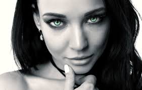 For hardcore pale girls, try r/dirtypale. Wallpaper Black White Girl Green Eyes Long Hair Photo Monochrome Model Lips Face Brunette B W Black Hair Portrait Mouth Close Up Looking At Camera Images For Desktop Section Devushki Download