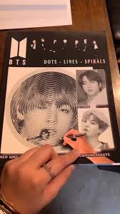 An incredible dots lines spirals waves coloring book for adults. Bts Dots Lines Spiral Coloring Book Bts Kimseokjin Worldwidehandsome
