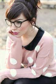cat eye glasses frisuren lange haare brille frisur lange haare pony frisuren
