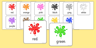 Learn colors in a fun way with these printable flashcards for kids! Free Color Flash Cards Teacher Made