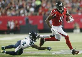 Born february 8, 1989) is an american football wide receiver for the atlanta falcons of the national football league (nfl). Julio Jones Star Falcons Receiver Shakes Off Cornerbacks And Celebrity The New York Times