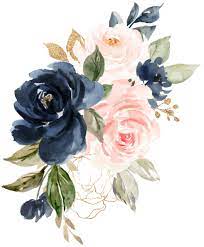 Navy Blue Blush Pink Rose Boho Geometric Wedding Invitation Zazzle Com In 2021 Flower Graphic Flower Art Blush Pink Rose