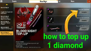 Tell your fellow players so that they also pay attention to this information and then. How To Top Up 1 Diamond In Free Fire Blood Night Top Up Event In Free Fire Hifi Gaming Youtube