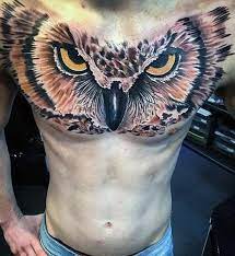 40 Realistic Owl Tattoo Designs For Men Nocturnal Bird Ideas Owl Tattoo Chest Chest Tattoo Realistic Owl Tattoo
