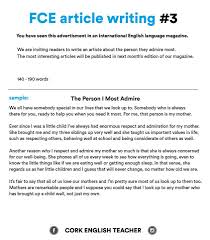 Fce Writing The Person I Most Admire Essay Writing Skills Essay Writing Article Writing