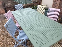 How To Paint Garden Furniture With Pastel Colours Painted Garden Furniture Diy Garden Furniture Wooden Garden Furniture
