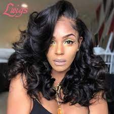Lace Front Wigs Black Hair Wig Sites For African American In Wcwigs Co Black Hair Wigs Natural Hair Styles Wig Hairstyles