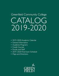 2019 2020 Gcc Catalog By Greenfield Community College Issuu