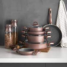 Apricot bio granit mega black 9 parça tencere seti 9 taksit seçeneği ile 399 99 tl ye karaca güvencesiyle sizi bekliyor. Karaca Biogranit Premium Rosegold 9 Parca Mega Set Karaca