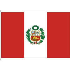 The flag of peru was adopted by the government of peru in 1824, and modified in 1950. Fahne Von Peru Staatsflagge