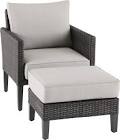 Renfrew Chair & Ottoman Set Canvas