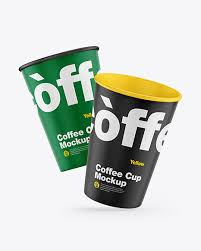 Download Paper Coffee Cup Mockup In Cup Bowl Mockups On Yellow Images Object Mockups Yellowimages Mockups