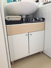 After A Long Search For A Fitting Badunterschrank That S How The Germans Call This Kind Of Thing We Resorted To Hacking The Fu Ikea Ikea Diy Ikea Hackers