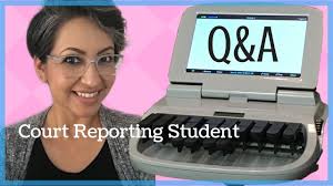 Q&A Court Reporting Student