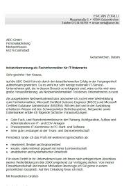Bewerbung Fachinformatiker Berufseinsteiger Sofort Download