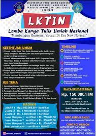 Karya tulis ilmiah ataupun karya ilmiah tentu sudah tidak asing lagi bagi anda yang bergelut di dunia pendidikan. Kompetisi Lomba Karya Tulis Ilmiah Nasional By Universitas Pendidikan Ganesha Departemen Teknik Geofisika