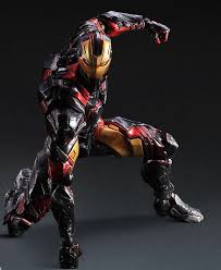 Black And Gold Iron Man Action Figure Iron Man Black Suit Marvel Iron Man Play Arts Kai Action Figures Iron Man Armor