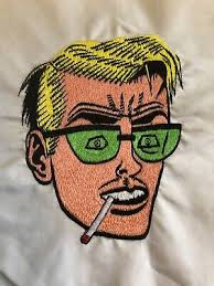 Dan Clowes Eightball Embroidered Patch one of a kind handmade underground  comics
