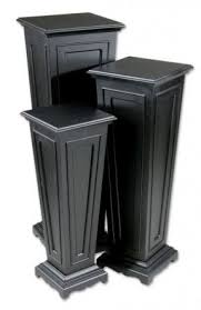 Wood Pedestal Plant Stand Ideas On Foter Black Plant Stand Plant Pedestal Plant Stand