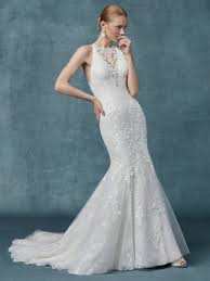 Liberty By Maggie Sottero Wedding Dresses Fit And Flare Wedding Dress Wedding Dresses Kleinfeld Wedding Dress Necklines