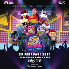 Korang boleh juga strim konsert hora horey wayang didi & friends di astro go atau on demand sekarang. Konsert Hora Horey Wayang