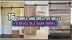 Three gentlemen removed old glass, inserted new, installed new hardware. 16 Simple And Creative Ideas To Reuse Old Barn Doors Youtube
