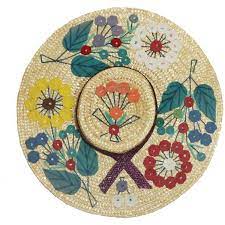 Vintage 40s Felt Applique Embroidered Straw Hat The Way We Wore Embroidered Hats Hat Embroidery Hats Vintage