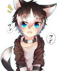 Un Enfant Loup Manga Mignon En 2020 Dessin Kawaii Dessin Manga Animaux Manga