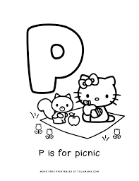Your child will have mastered all 26 letter . Free Hello Kitty Printables And Abc Coloring Pages Tulamama