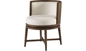 Canyon Swivel Dining Chair By Barbara Barry M 436 Mcguire Furniture Swivel Dining Chairs Dining Chairs Chair