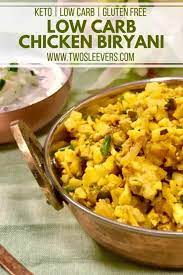This Low Carb Chicken Biryani Recipe Is Low Carb Indian Food At It S Best Cauliflower And Ground Chicke Keto Indian Food Low Carb Indian Food Low Carb Chicken