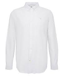 Barbour Men's Striped Oxford Tailored Shirt - Pale Sage