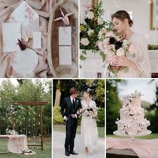 This week we published the new rosa clara 2013 bridal for you ceremony, think about providing mass booklets on fans for your guests! Japanese Infused Spring Garden Wedding Editorial Chic Vintage Brides Chic Vintage Brides
