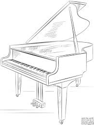 How To Draw A Grand Piano Step By Step Drawing Tutorials Piano Art Music Drawings Drawing Piano