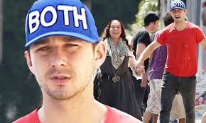 Shia LaBeouf holds hands with mother Shayna Saide for Hollywood lunch