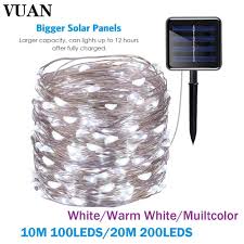 Find More Solar Lamps Information About 100 200led Solar Powered Led Strip Light Fairy 10m 20m Outdoor Waterp Strip Lighting Led Strip Lighting Solar Power Diy