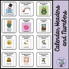 Calendar Numbers In Monthly Themes Calendar Numbers Monthly Themes Calendar
