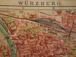 Show map of bavaria show map of germany show map of europe show all. Wurzburg Old Map 1911 Original Antique City Plan Of Wurzburg Bayern Germany Detailed Vintage Maps 16x25c 6x10 Small Poster Old Map Wurzburg German Map