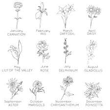 6 Minimalist Tattoo Ideas In 2020 Birth Flower Tattoos Birth Flowers Flower Tattoos