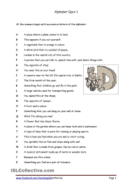 Alphabet Quiz 1 Knowledge Quiz Quiz With Answers General Knowledge Quiz Questions