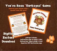 You Ve Been Turkeyed Game Enjoy Thanksgiving This Year Etsy In 2021 Thanksgiving Games Thanksgiving Time You Ve Been Turkeyed Ideas