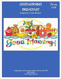 Amazon Com Good Morning Breakfast Chart 3129 Cross Stitch