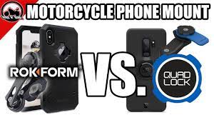 The Best Motorcycle Phone Case Mount Rokform Vs Quad Lock Youtube