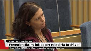 2015/16:3417 av aron modig m.fl. Emma Carlsson Lofdahl Misstanks For Bedrageri Tv4 Se