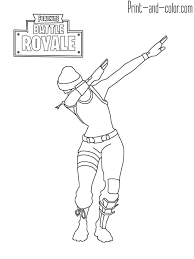 Fortnite Battle Royale Coloring Page Dab Emotes Dance Coloring Pages Cartoon Coloring Pages Coloring Pages