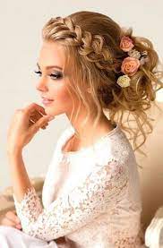 Summer is always the best time for braiding! 48 Trendy Wedding Hairstyles Front View Updo Braided Hairstyles For Wedding Wedding Hair Side Bridesmaid Hair Updo